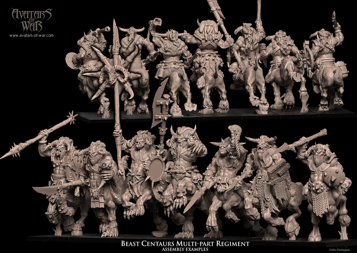 Beast Centaurs multi-part regiment - Avatars of War