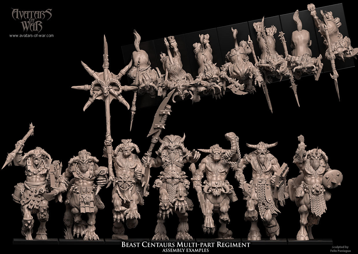 Beast Centaurs multi-part regiment - Avatars of War