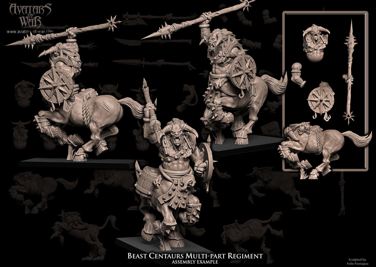 Beast Centaurs multi-part regiment - Avatars of War