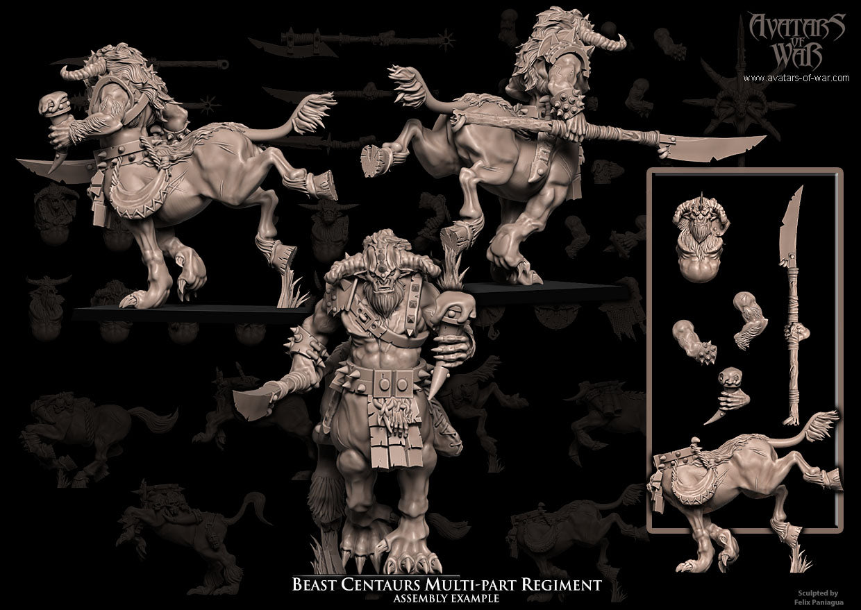 Beast Centaurs multi-part regiment - Avatars of War