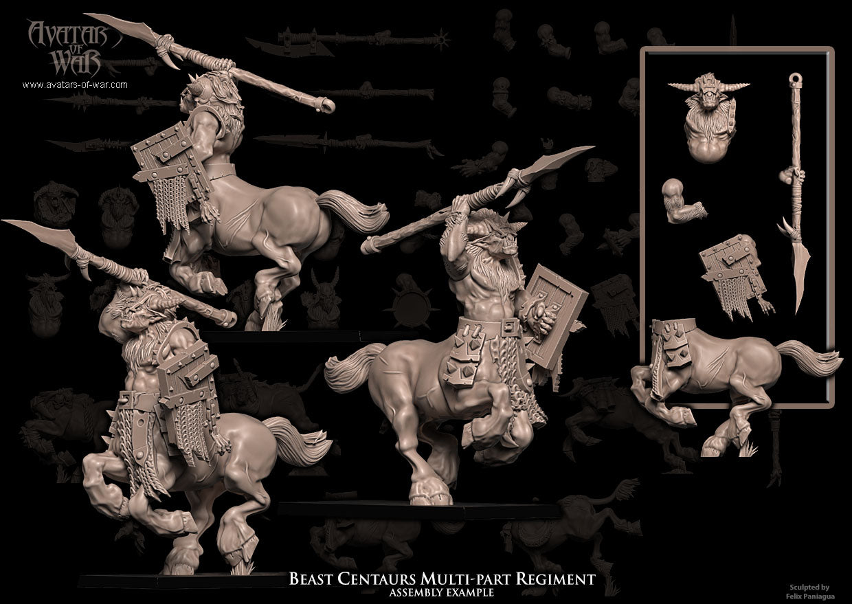 Beast Centaurs multi-part regiment - Avatars of War