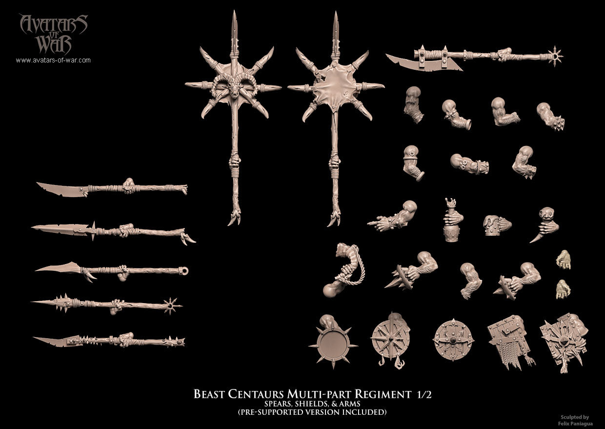 Beast Centaurs multi-part regiment - Avatars of War