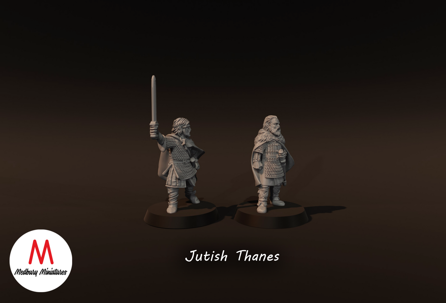 2x Jutish Thanes - Medbury Miniatures