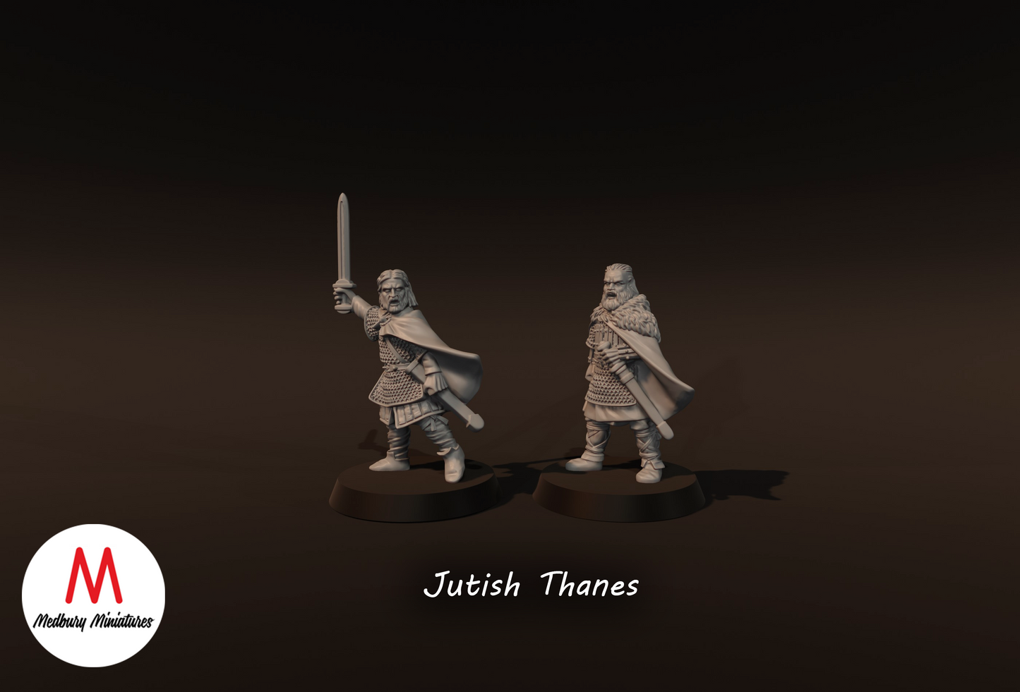 2x Jutish Thanes - Medbury Miniatures