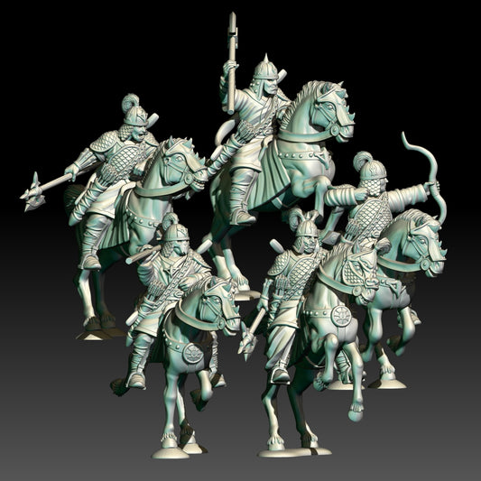 Chariot Riders on Horses - KzK Minis