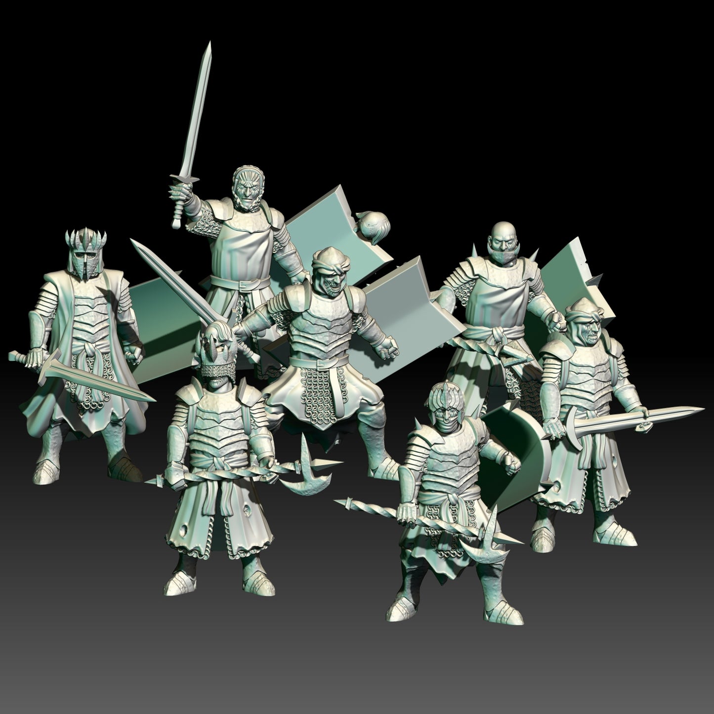 Dark Souled Men Infantry - KzK Minis