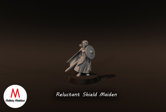 Reluctant Shieldmaiden - Medbury Miniatures