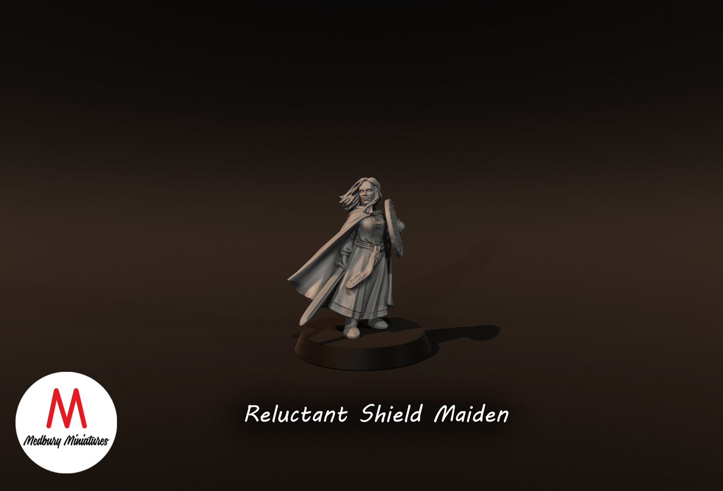 Reluctant Shieldmaiden - Medbury Miniatures