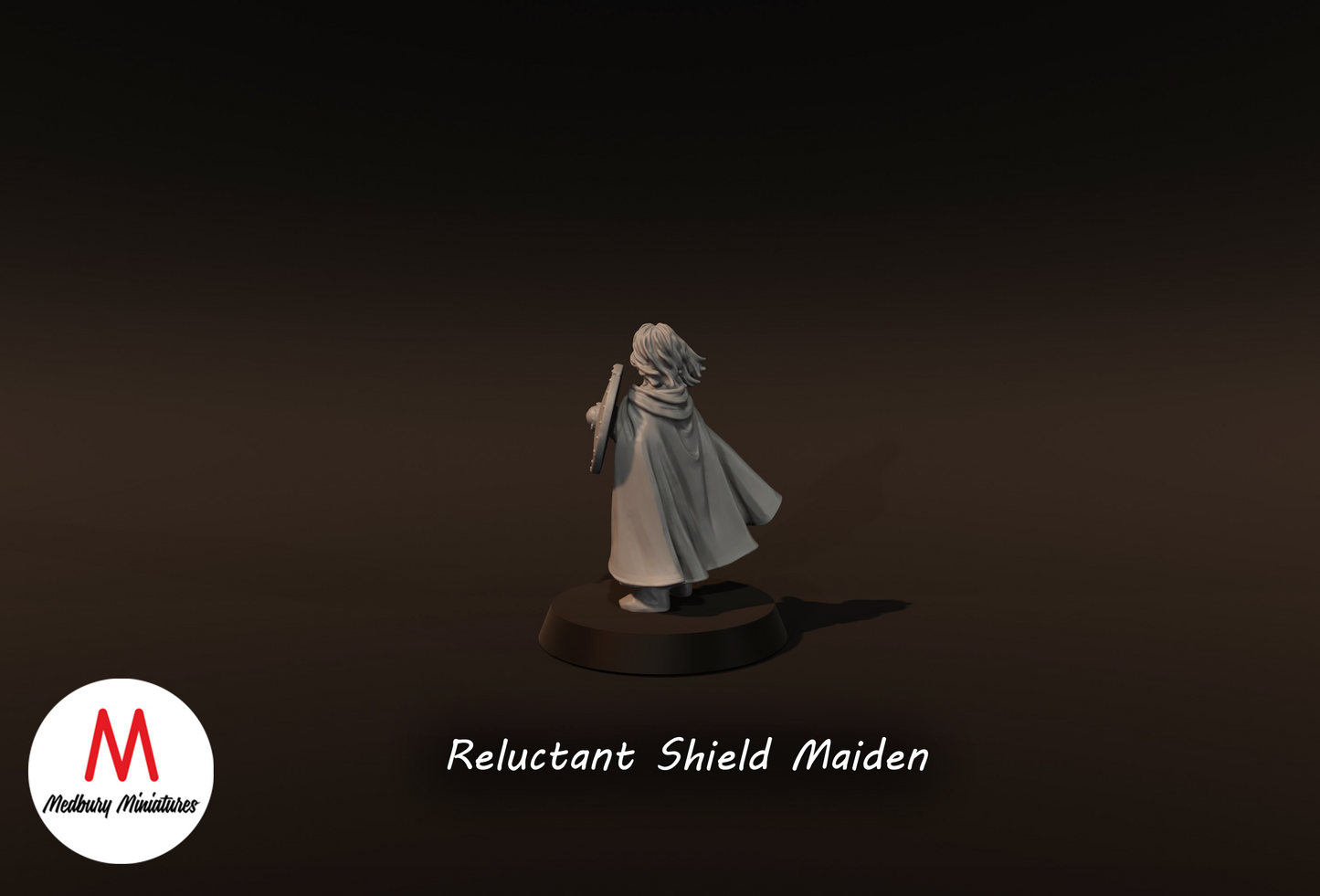 Reluctant Shieldmaiden - Medbury Miniatures