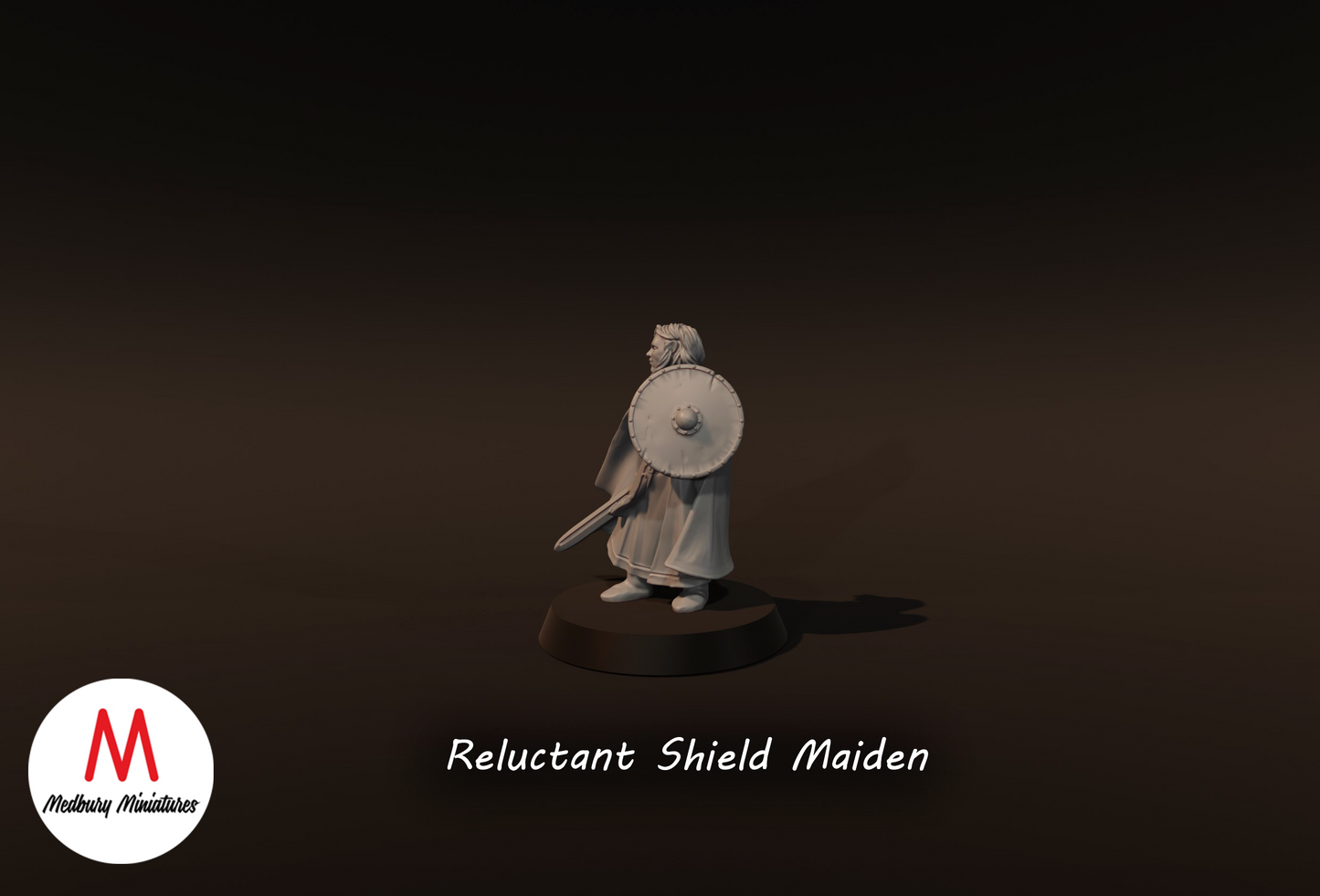 Reluctant Shieldmaiden - Medbury Miniatures