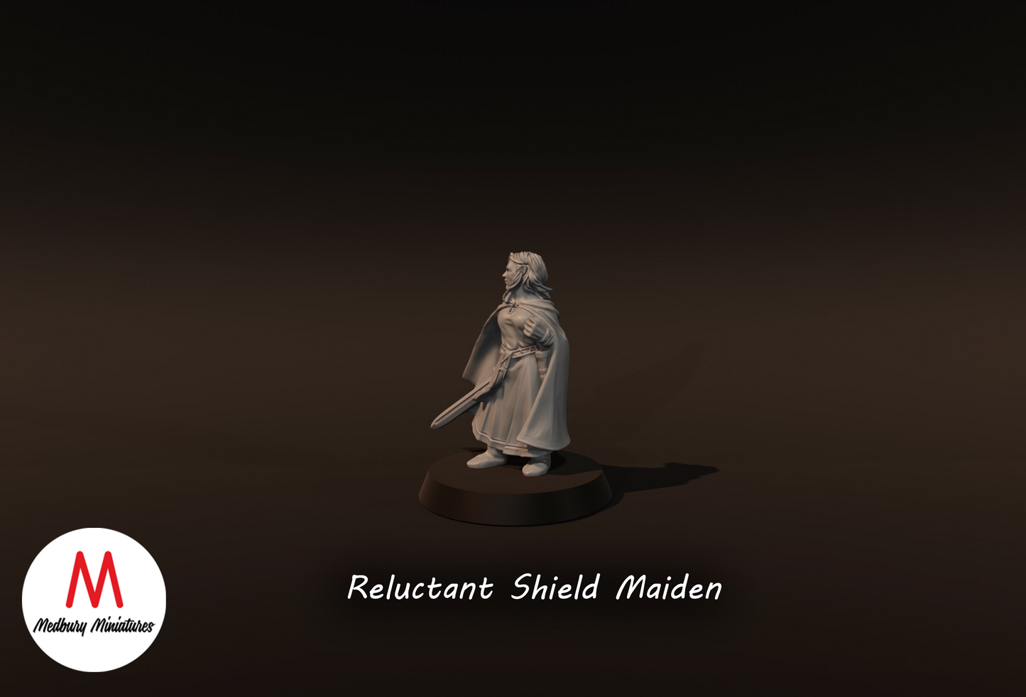 Reluctant Shieldmaiden - Medbury Miniatures