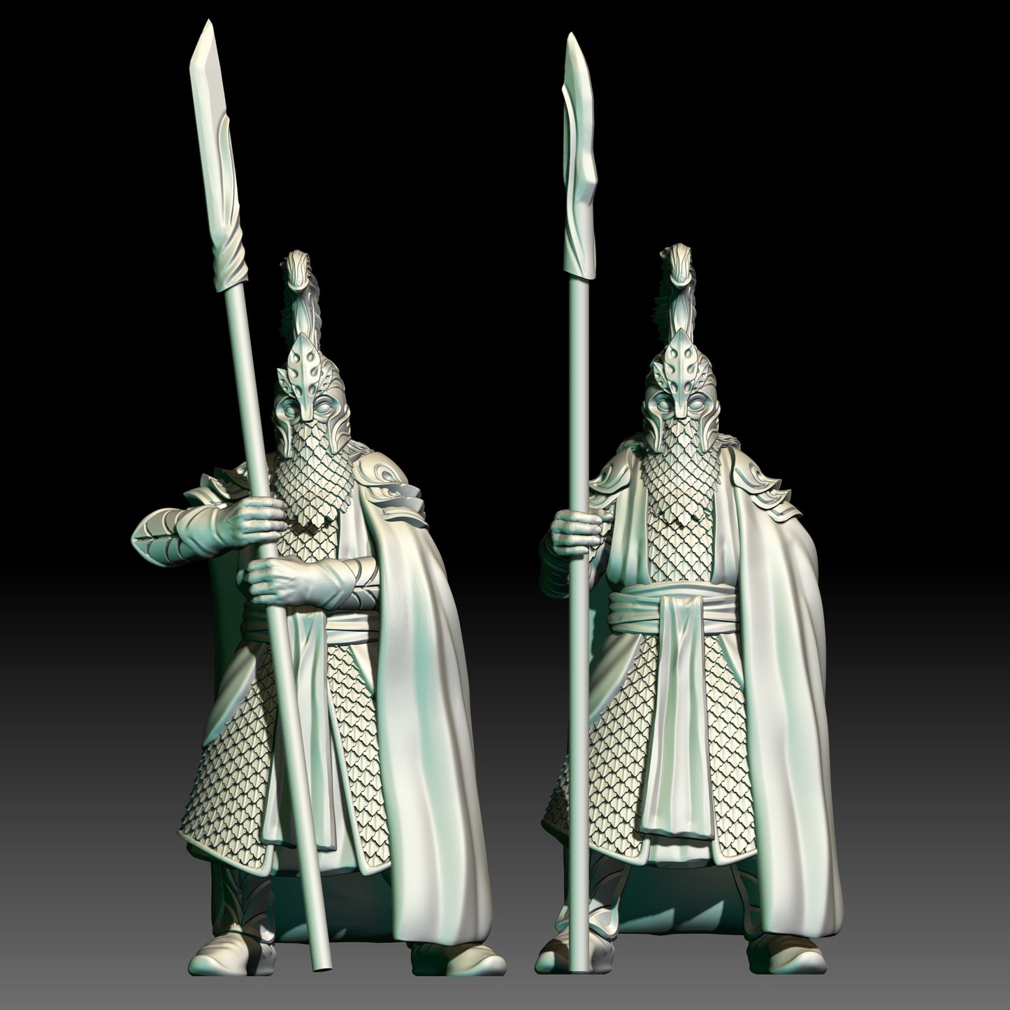 Elven Guards with Pikes - KzK Minis