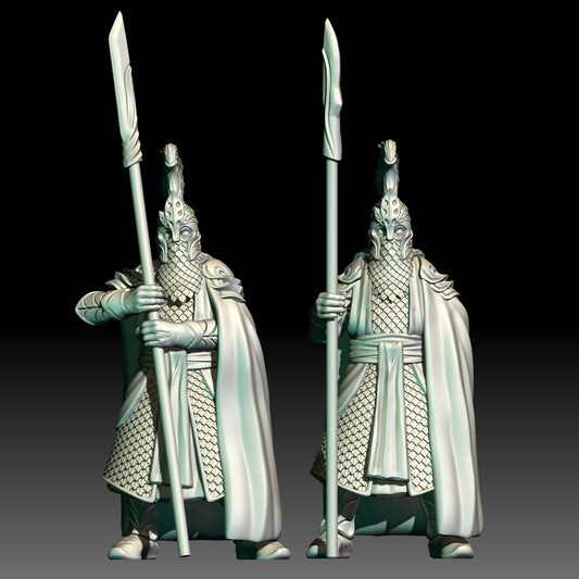 Elven Guards with Pikes - KzK Minis