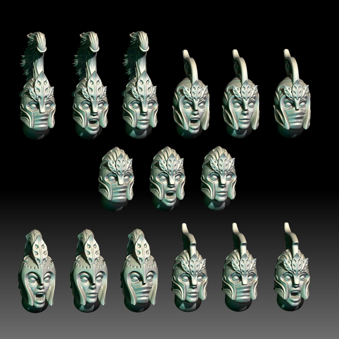 Elven Heads - KzK Minis