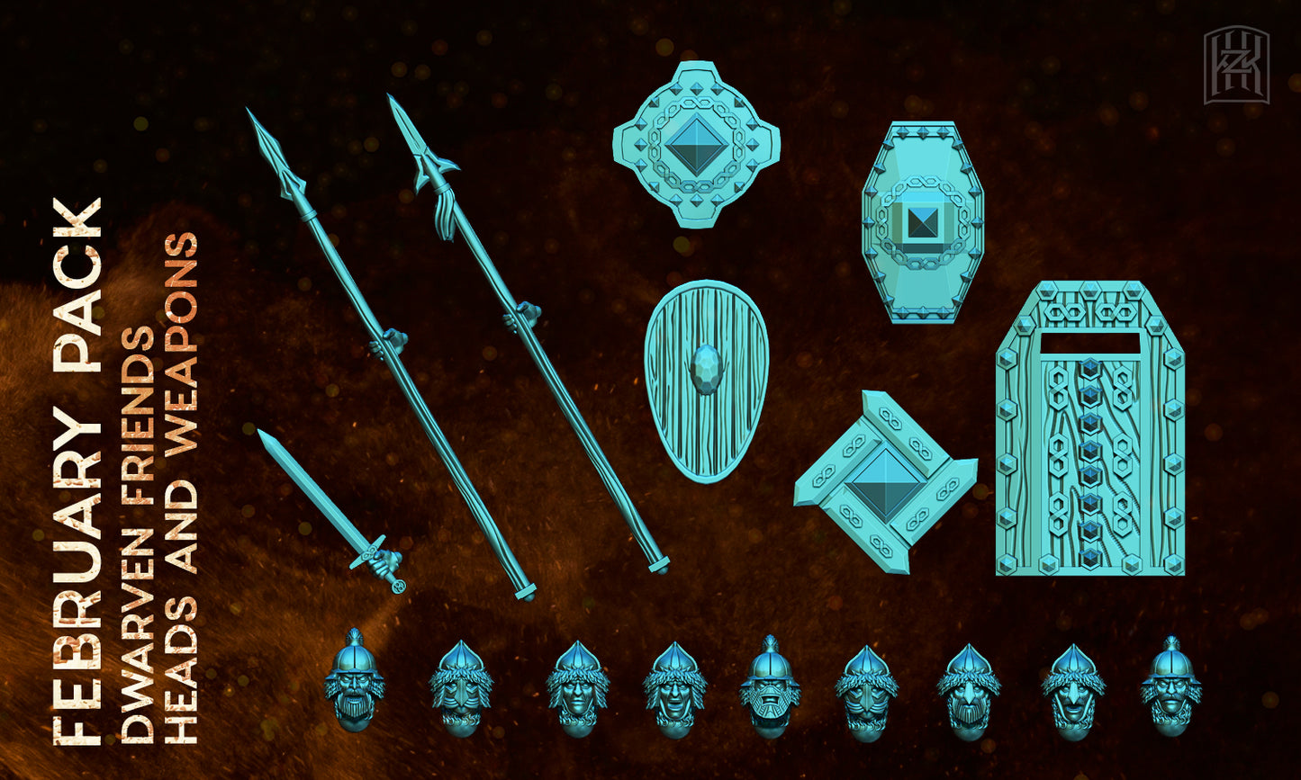 Dwarf Friends Accessories Pack - KzK Minis