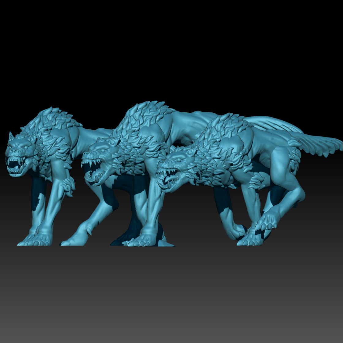 3x Feral Wolves - KzK Minis