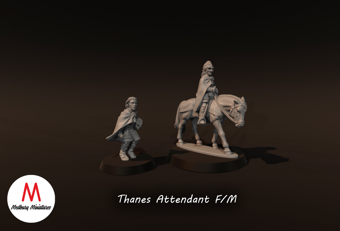 Thane's Attendant on Foot and Mounted - Medbury Miniatures