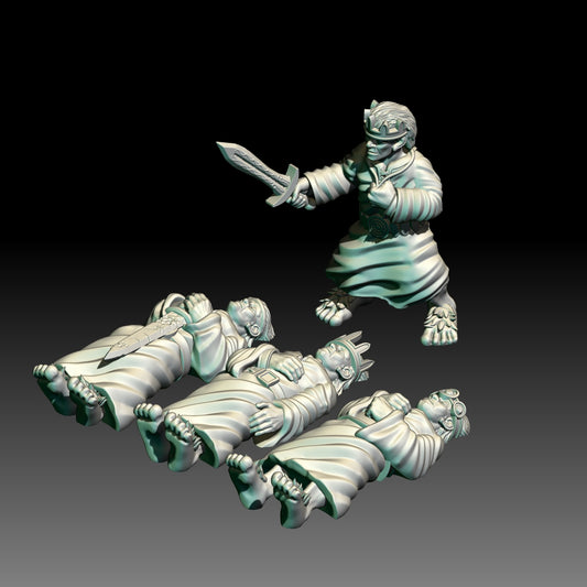 Sleeping Halflings - KzK Minis