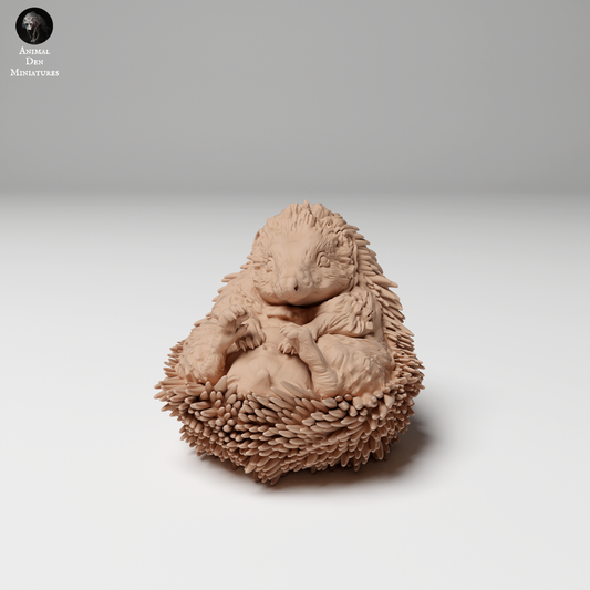 Hedgehog Curled Up - Animal Den Miniatures