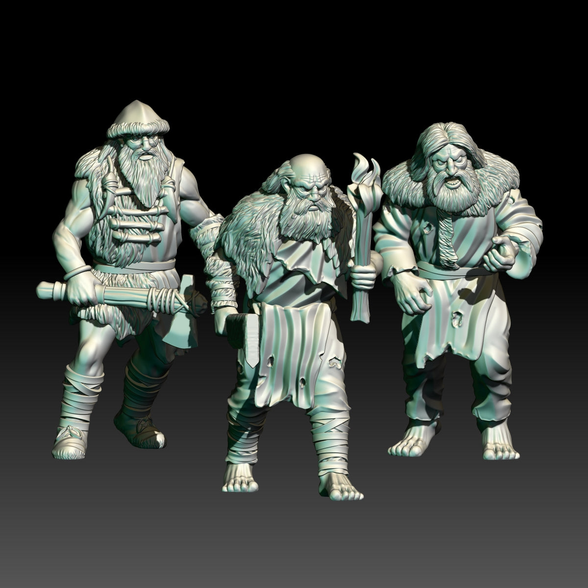 10x Wildmen/Hillmen on Foot - KzK Minis