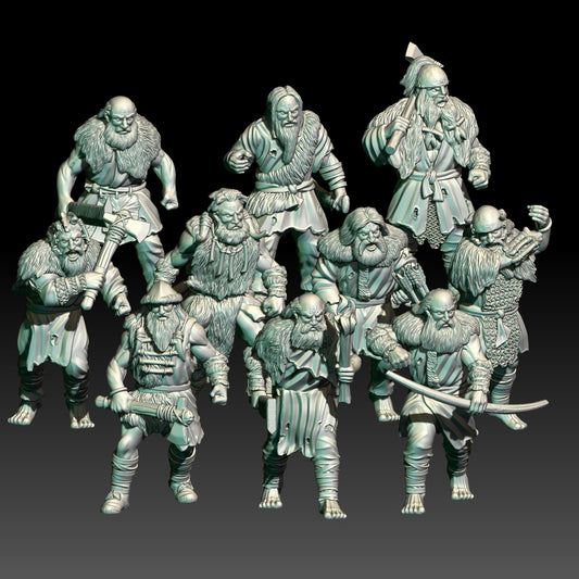 10x Wildmen/Hillmen on Foot - KzK Minis