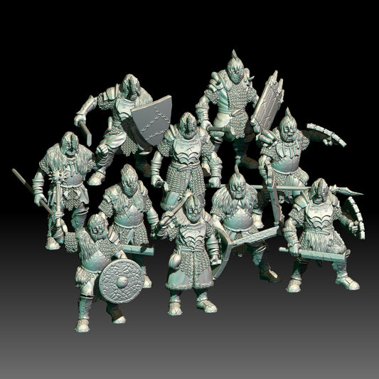 10x Iron Fortress Orc Warriors - KzK Minis