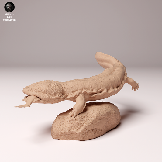 Japanese Giant Salamander Fishing - Animal Den Miniatures