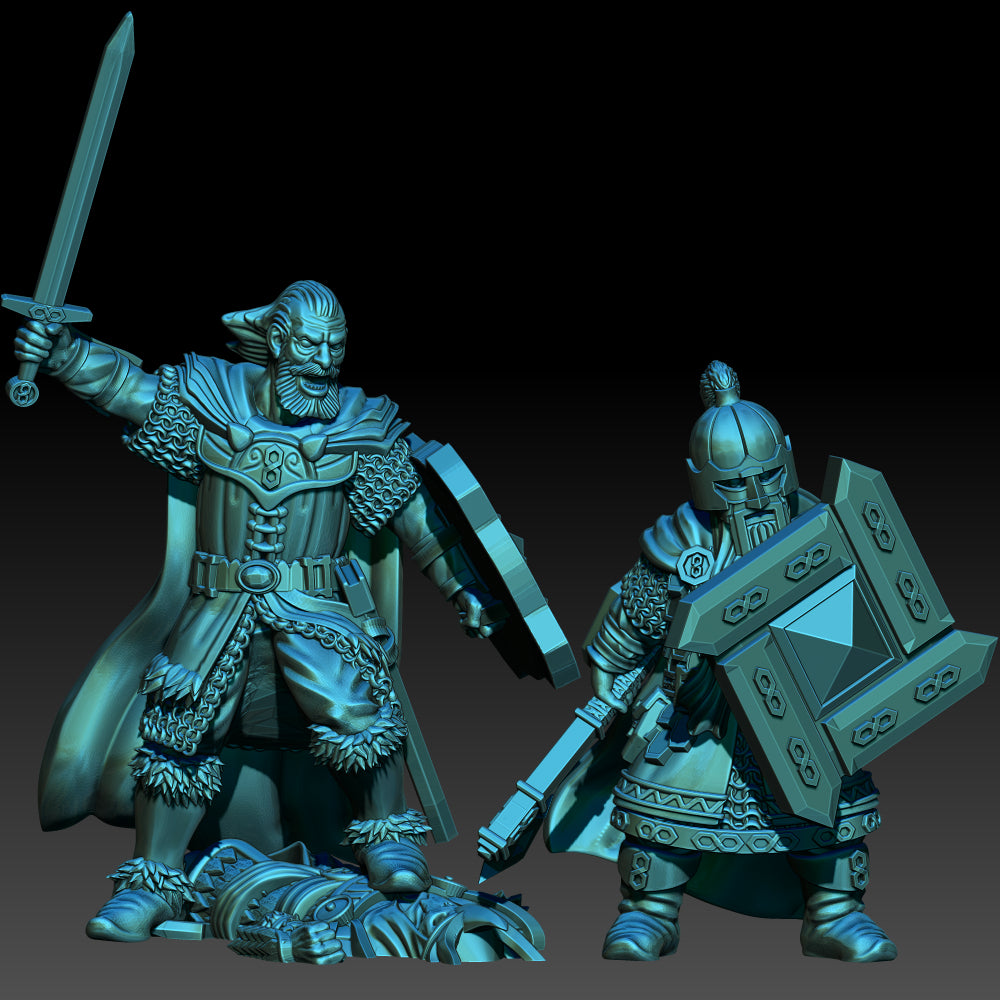 Dwarf-Friend King and Bodyguard - KzK Minis