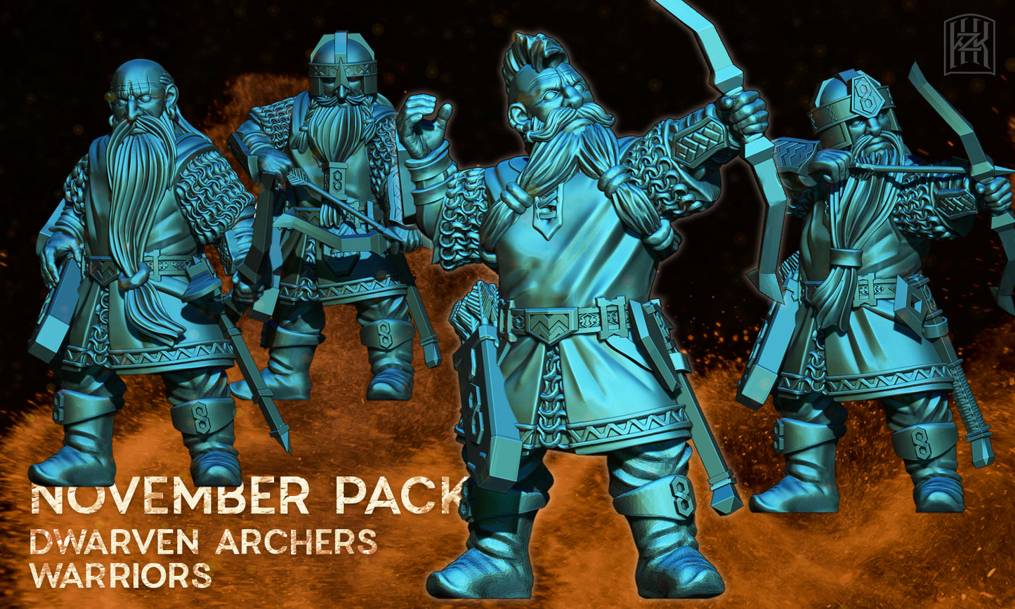 Dwarven Warrior Archers - KzK Minis