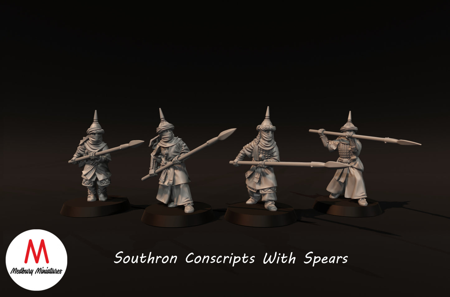 Southron Conscripts with Spears - Medbury Miniatures