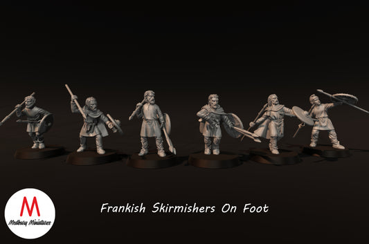 Fränkische Plänkler zu Fuß - Medbury Miniatures