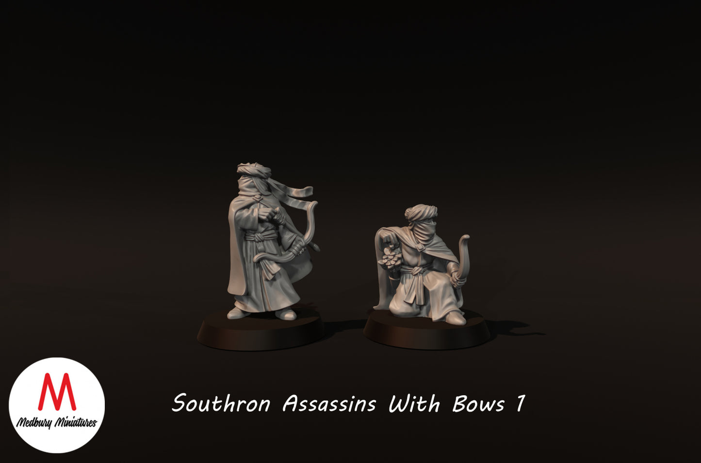 Südliche Assassinen mit Bogen 1 - Medbury Miniatures