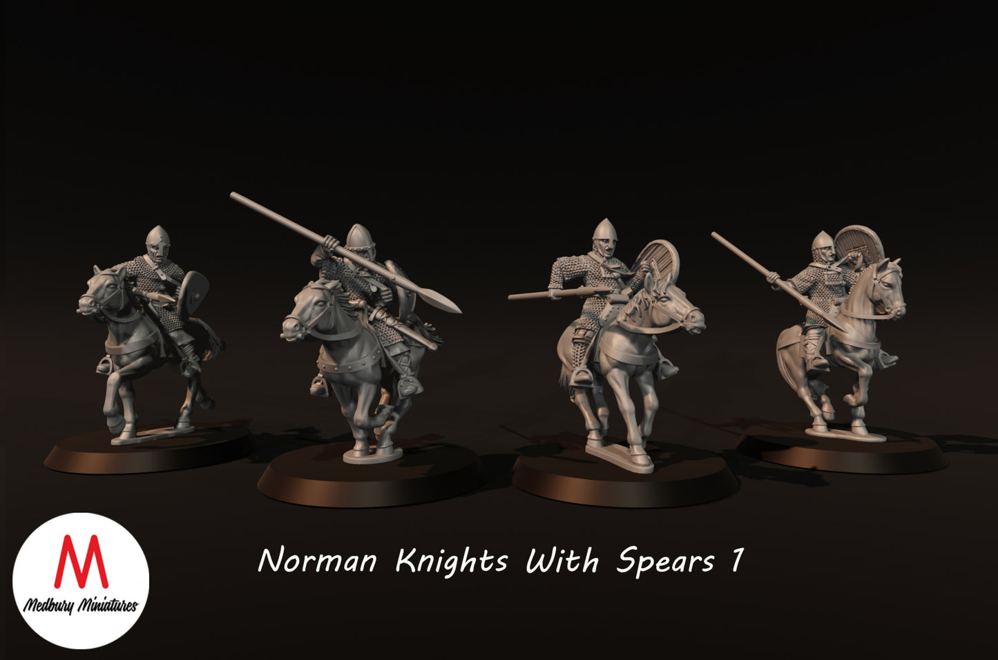 Norman Knights with Spears 1 - Medbury Miniatures