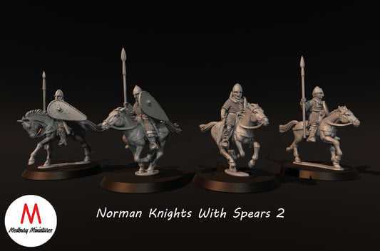 Norman Knights with Spears 2 - Medbury Miniatures