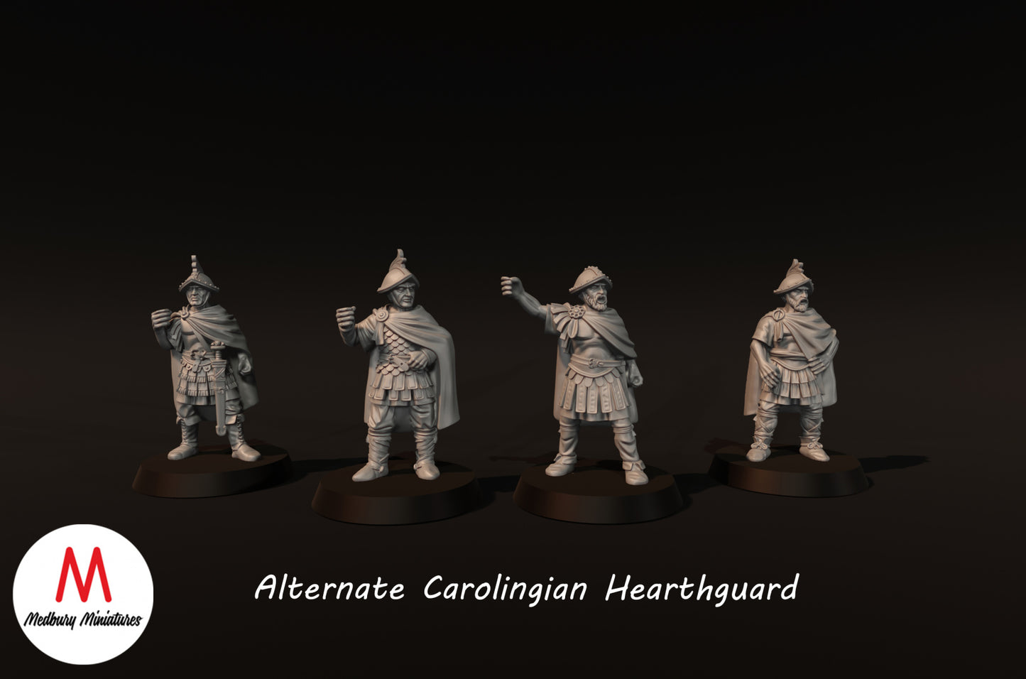 Alternate Carolingian Hearthguard on Foot - Medbury Miniatures