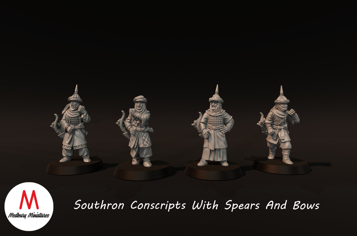 Southron Conscripts with Spears and Bows - Medbury Miniatures