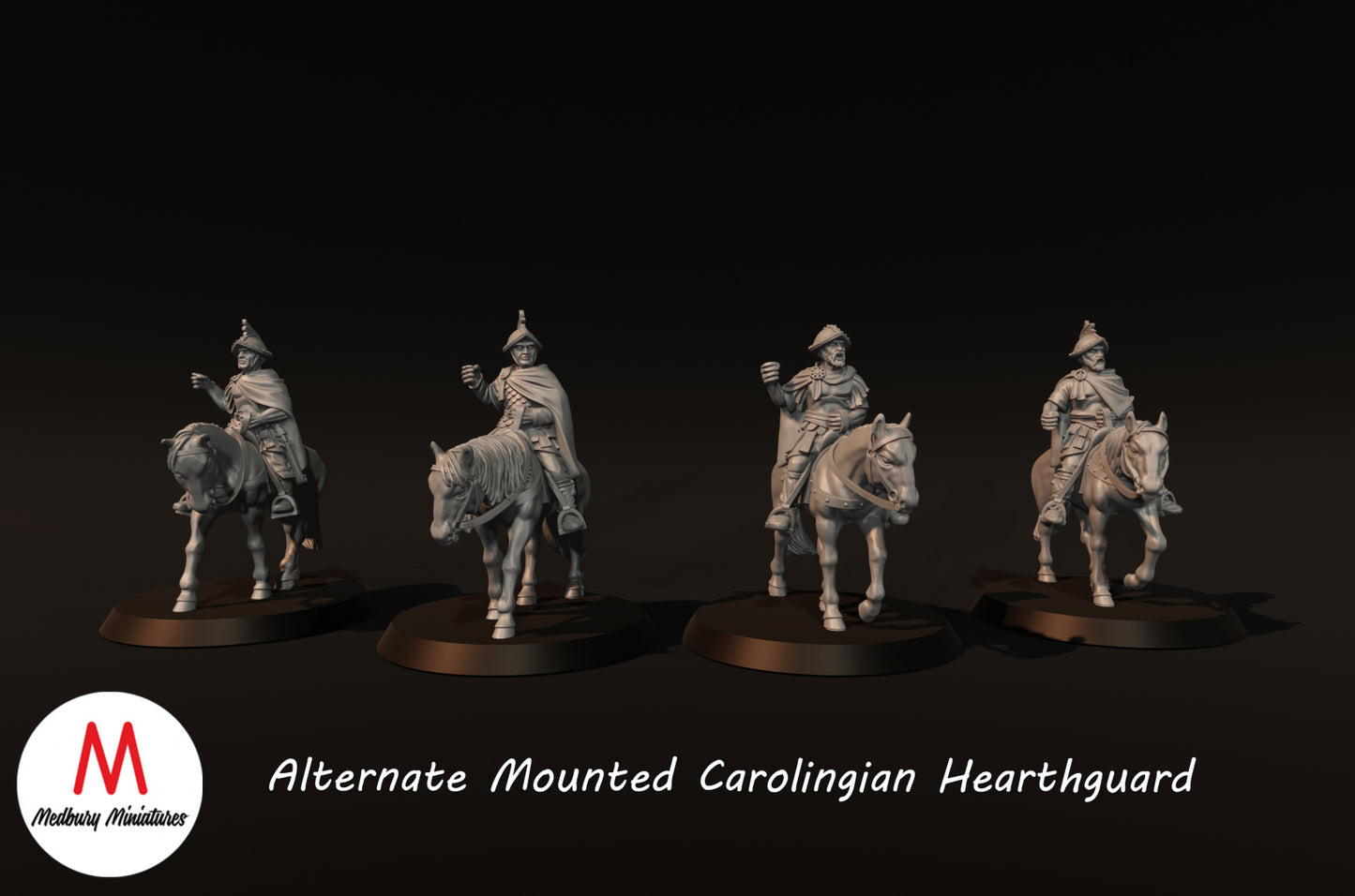 Alternate Carolingian Mounted Hearthguard - Medbury Miniatures