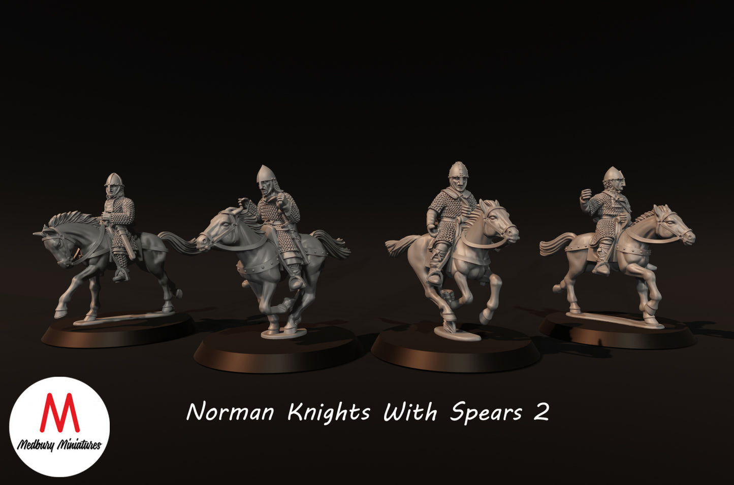 Norman Knights with Spears 2 - Medbury Miniatures