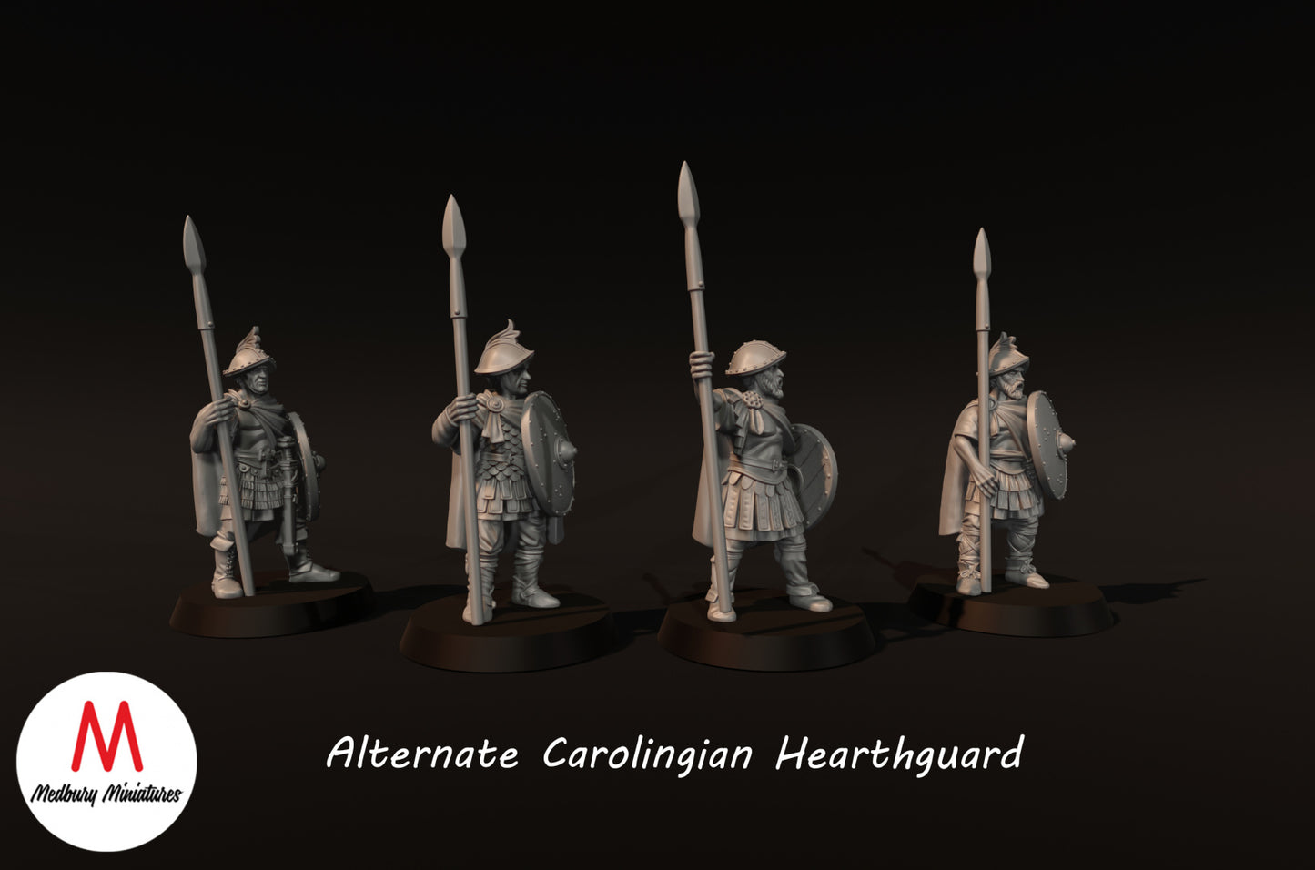 Alternate Carolingian Hearthguard on Foot - Medbury Miniatures