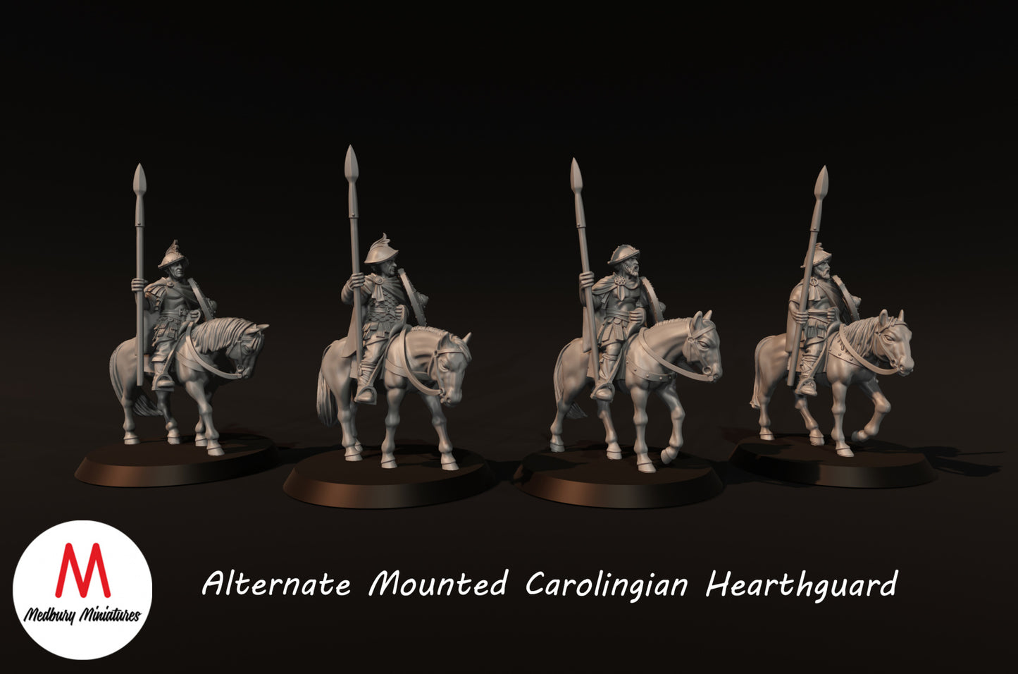 Alternate Carolingian Mounted Hearthguard - Medbury Miniatures