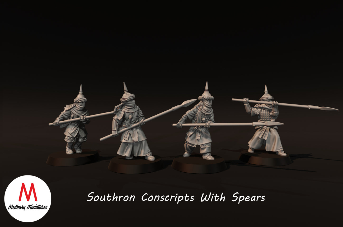 Southron Conscripts with Spears - Medbury Miniatures