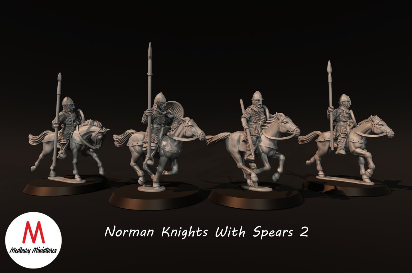 Norman Knights with Spears 2 - Medbury Miniatures