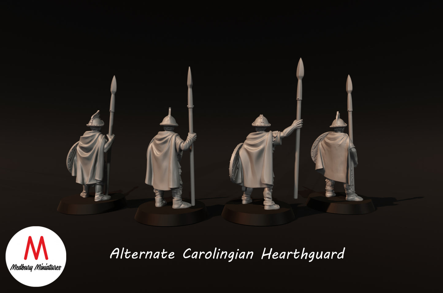 Alternate Carolingian Hearthguard on Foot - Medbury Miniatures