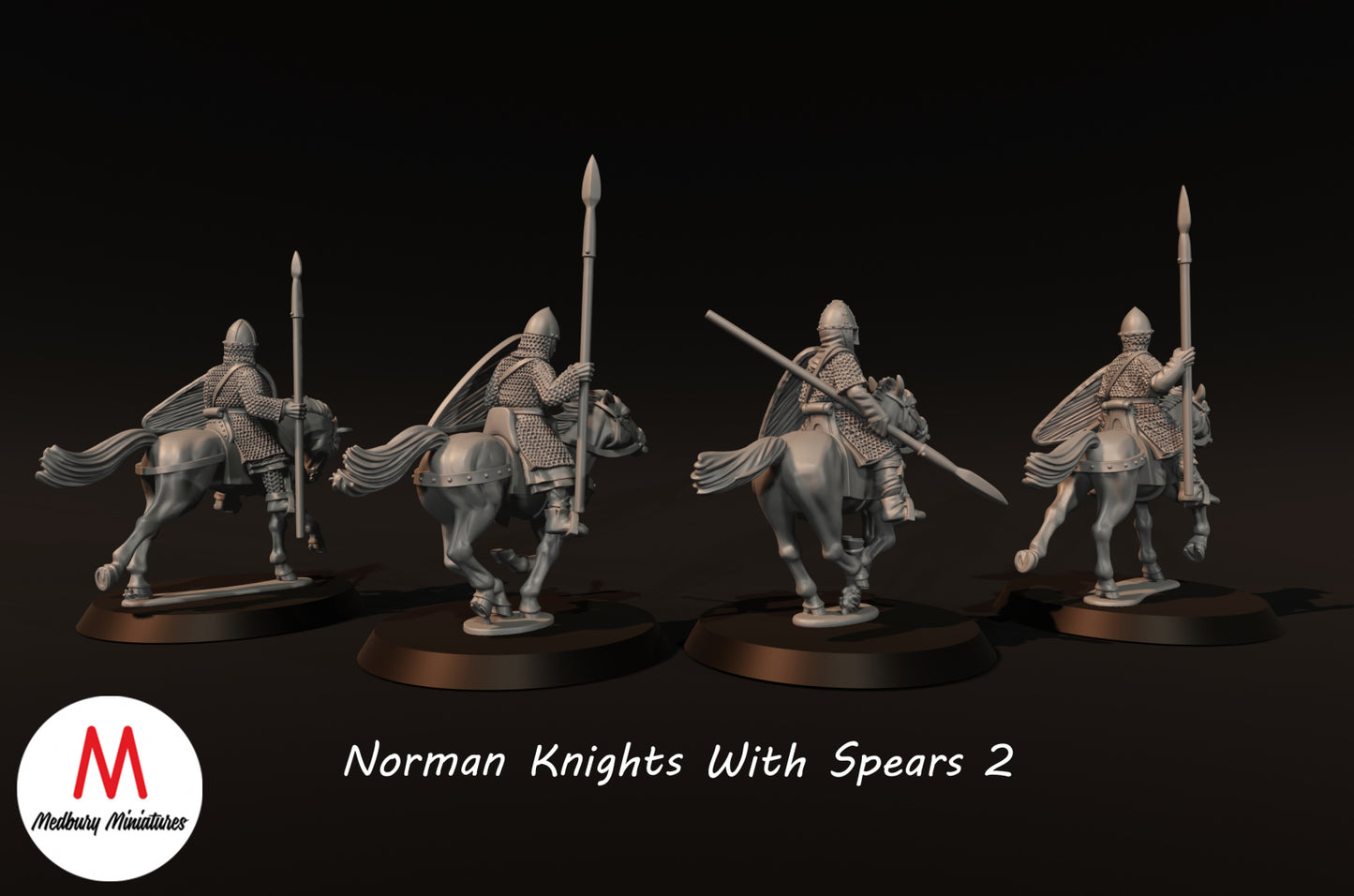 Norman Knights with Spears 2 - Medbury Miniatures