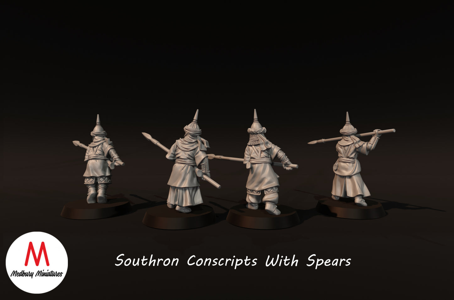 Southron Conscripts with Spears - Medbury Miniatures