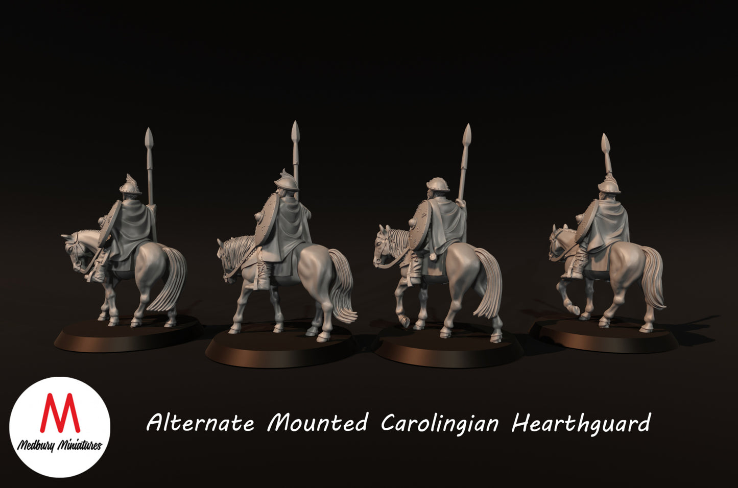 Alternate Carolingian Mounted Hearthguard - Medbury Miniatures