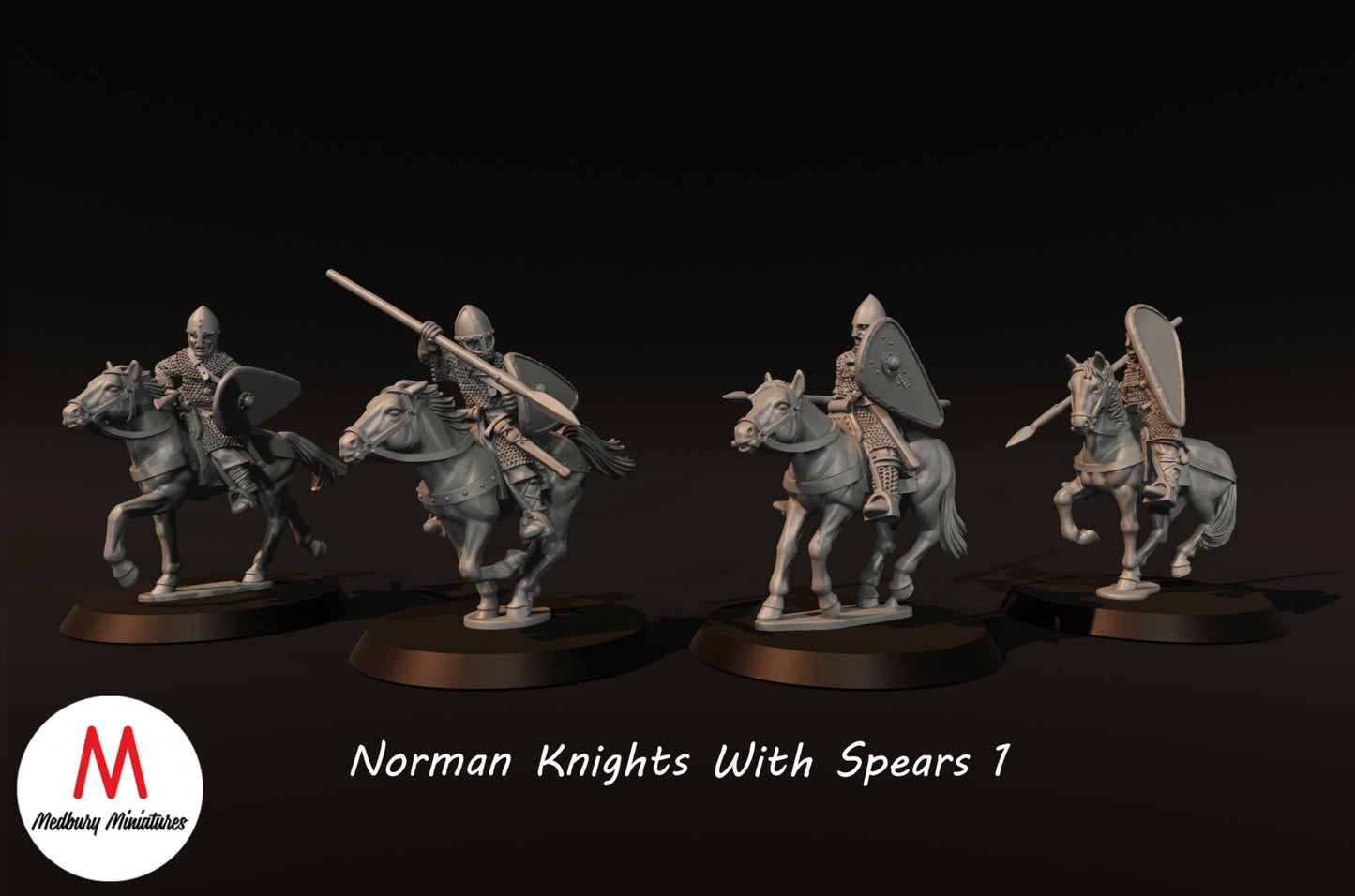 Norman Knights with Spears 1 - Medbury Miniatures