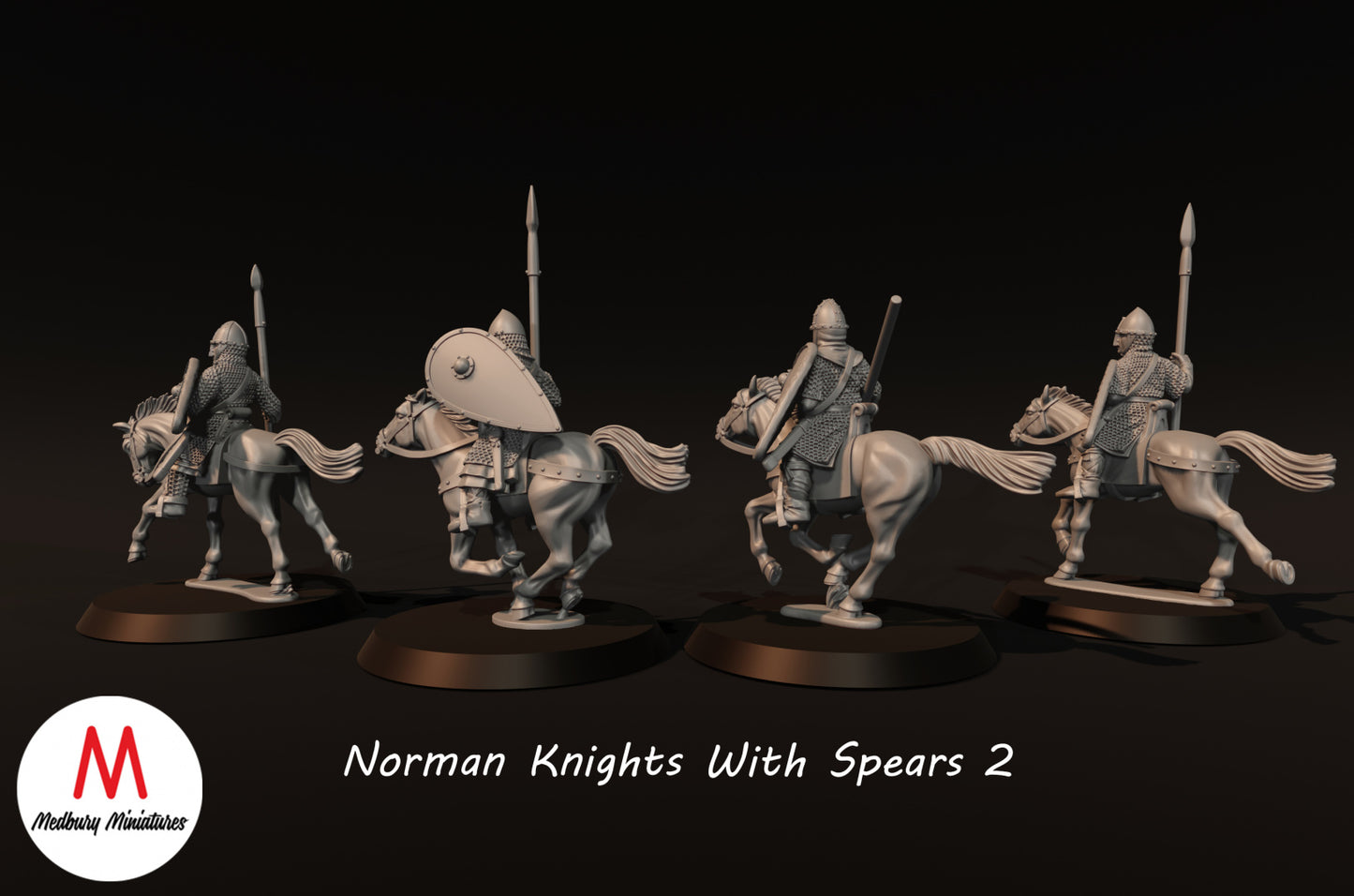 Norman Knights with Spears 2 - Medbury Miniatures