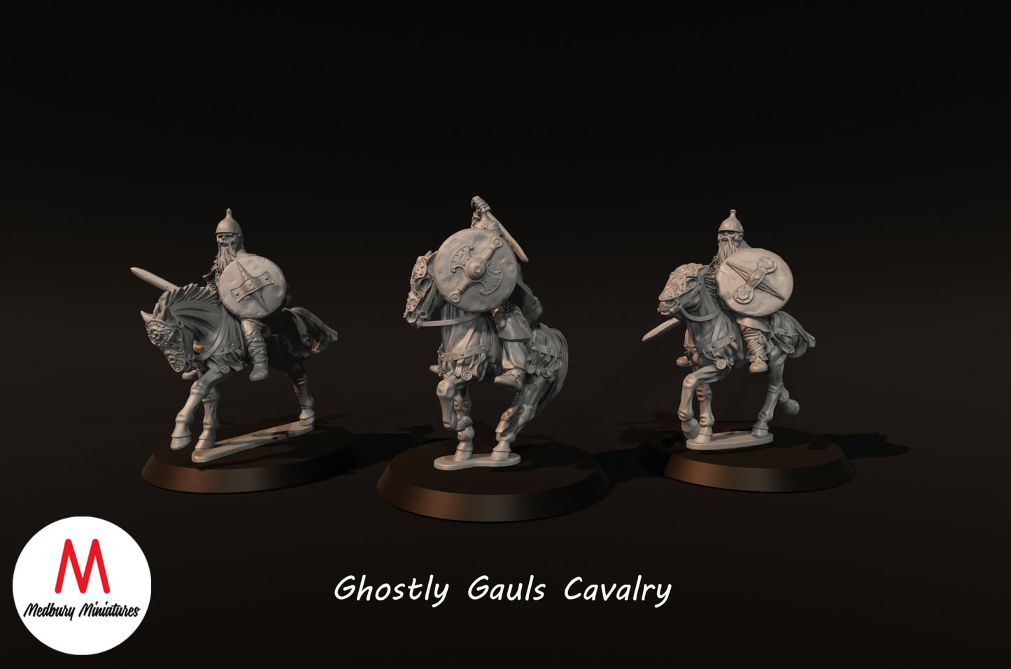 Geisterhafte gallische Kavallerie - Medbury Miniatures