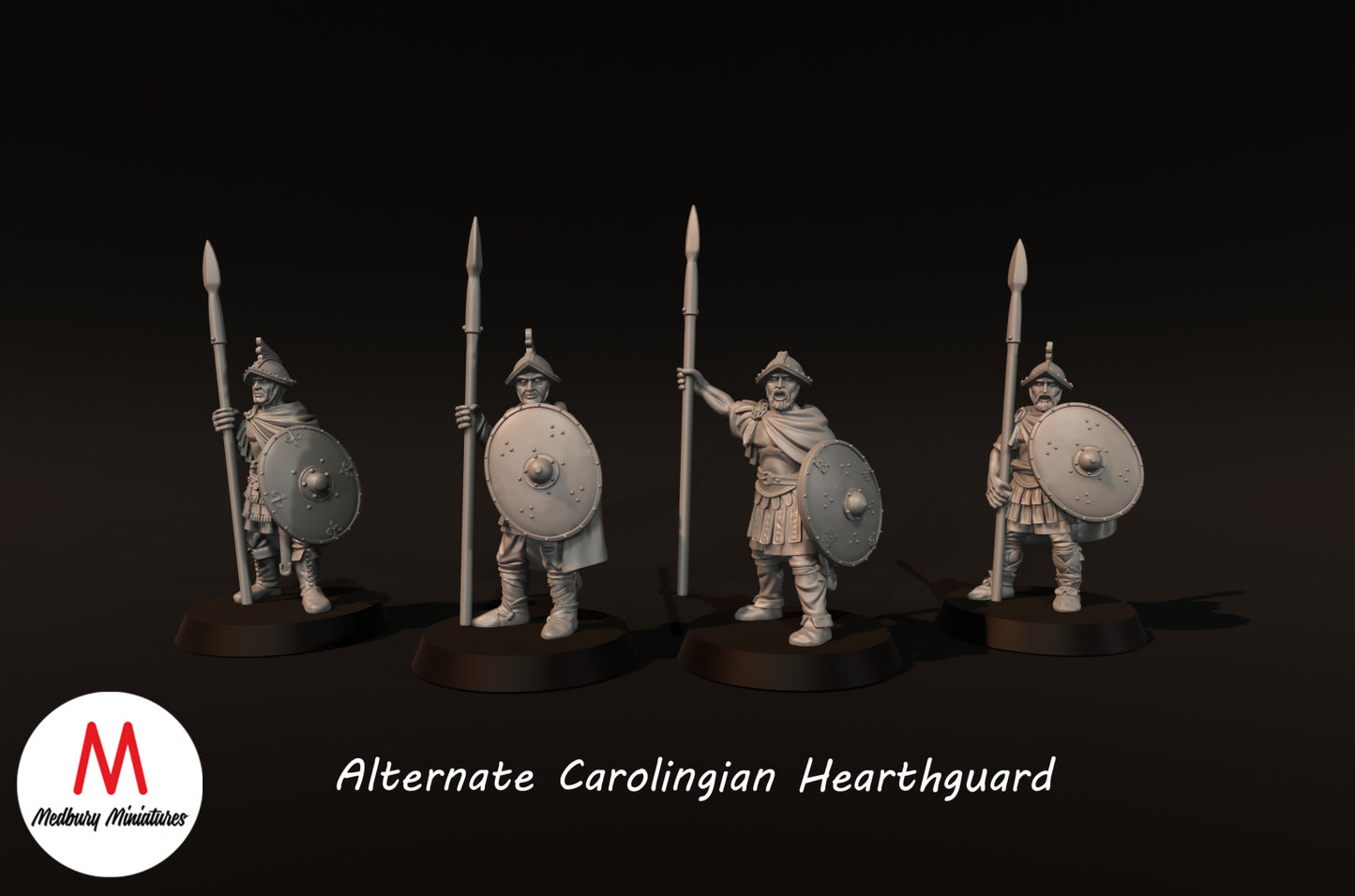 Alternate Carolingian Hearthguard on Foot - Medbury Miniatures